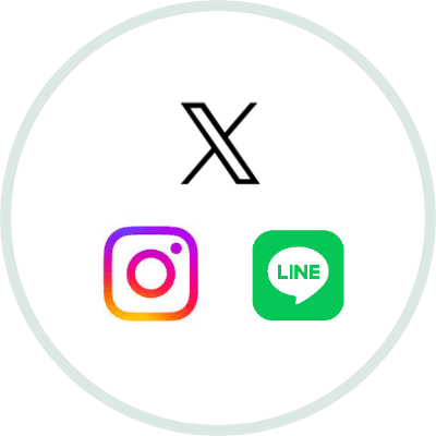 X | Instagram | LINE